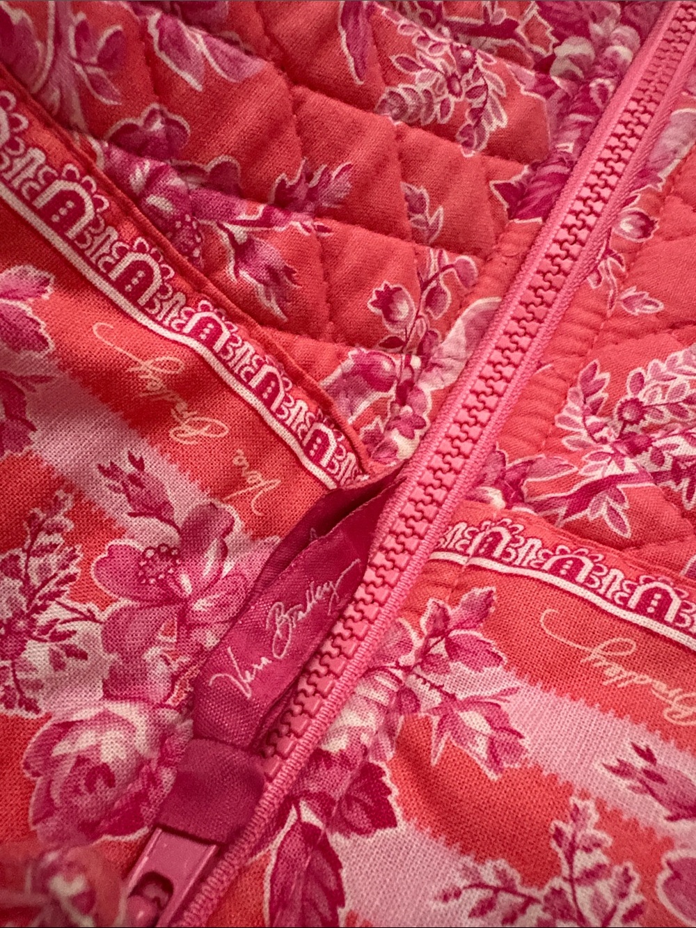 Early 00’s Vera Bradley Floral Pink Large Duffle Bag - Picture 3 of 6